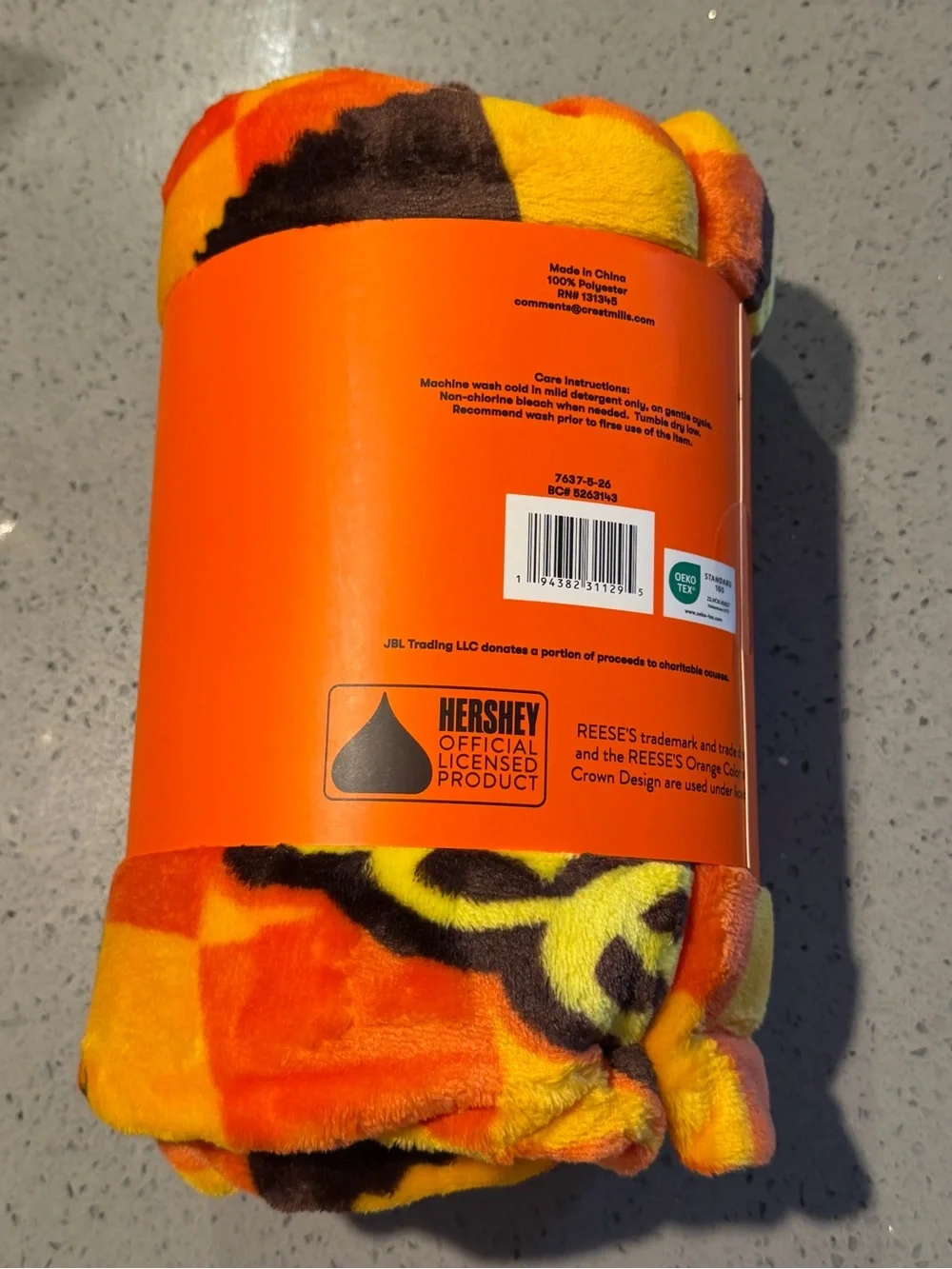 Reese’s Halloween Plush Throw Blanket 50x60